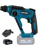 LUXTER 20V Cordless SDS Heavy Duty Safety Clutch Rotary Hammer Dril Multifunctional Hammer Drill Driver for Concrete, Steel, Wood 1pcs 4.0Ah Battery & 1pcs Charger