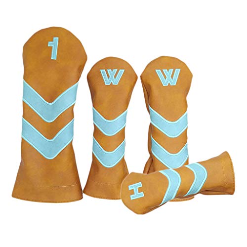 YIJU 4x Tampa à Prova D'água para Cabeça de Golfe 460cc Fairway Wood Driver Putter Capa Protetora -