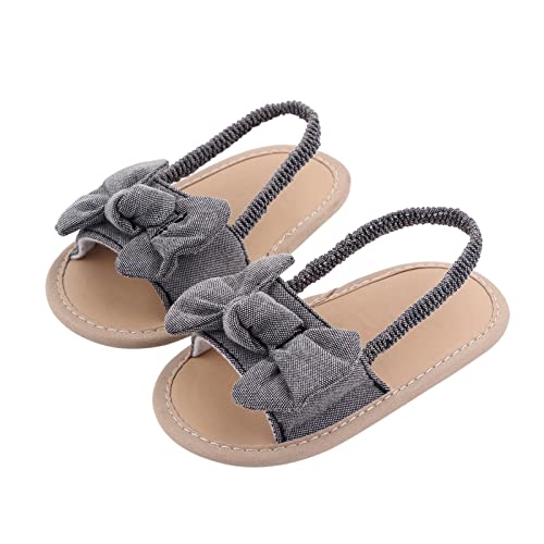 Walkers The Kids Prewalker Bowknot Girls Barefoot Floor First 018M Sandals Non-Slip Toddler Baby Heels Kids Size 32