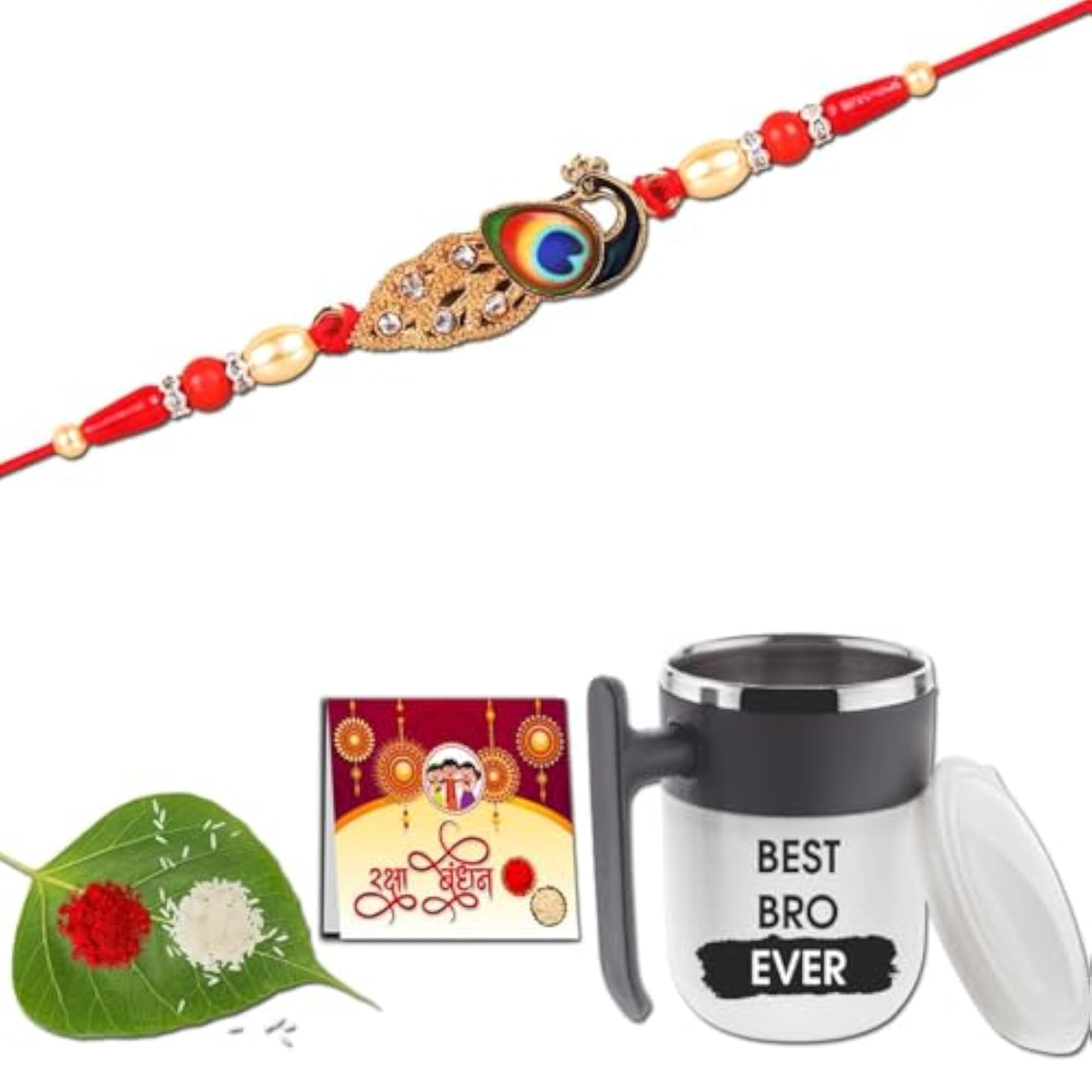 Rakhi Gift Combo with Mug & Ganesh Idol