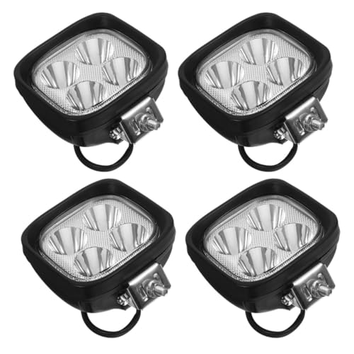 Kit luces LED para montacargas negro plastico 4 piezas focos de señalizacion logistica