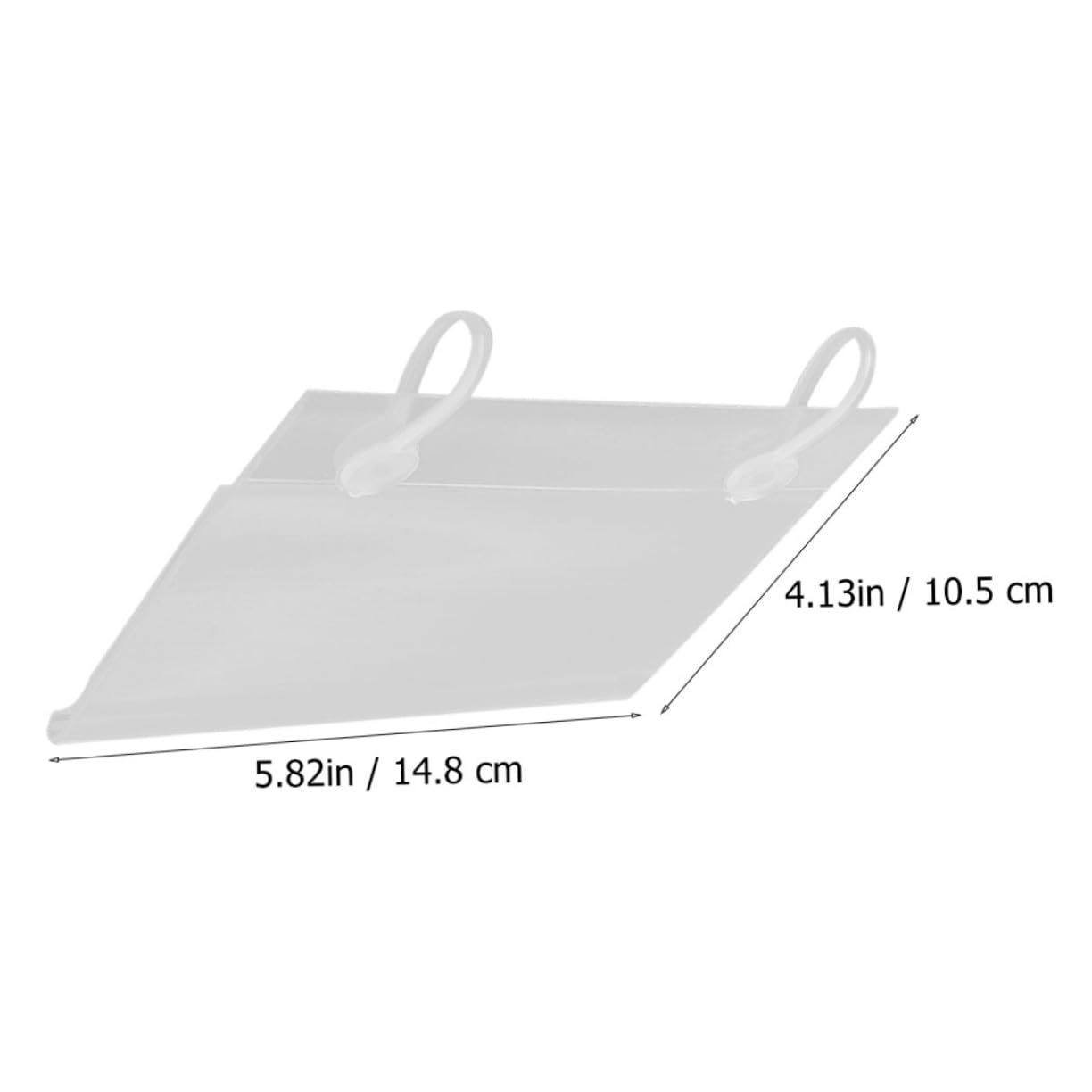 HOMSFOU 40stücke Transparenter Preisschildhalter Aus Pvc Hängepreisschild Für Supermarkt Installieren Bedienen