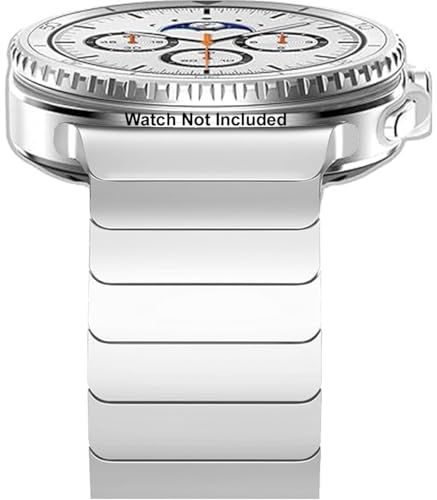 Image of Zitel No Gap Metal Band Compatible With Samsung Galaxy Watch 9 /8 (40 /44mm), Watch 8 Classic (46mm) Stainless Steel Metal Link Bracelet