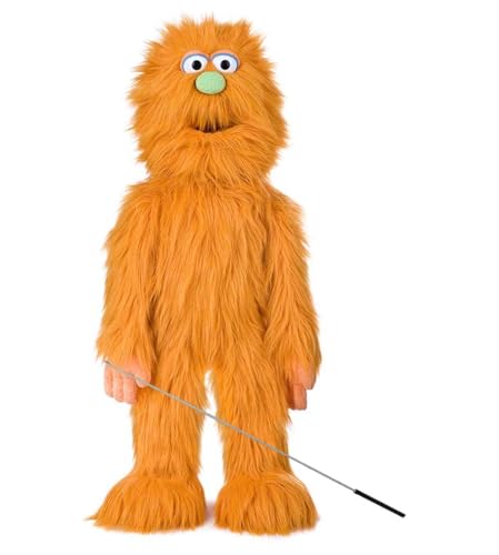 30' Orange Monster Puppet, Full Body Ventriloquist Style Puppet
