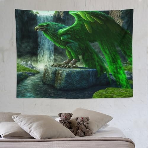 Tenture murale aigle pour decorer un dortoir ou une chambre d'ado moderne PAZZK