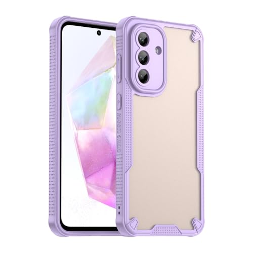 Coque Samsung A56 5G translucide givrée avec film écran en verre trempé