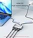SWITCHFLUX USB C to 3 × HDMI Adapter |4K60Hz HDMI Splitter Extended Display 1 in 3 Out MST Hub with 100W PD for Multiple Monitors Converter Compatible with Laptop,PC,USB-C Graphics Card