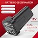 ASUNCELL 2500mAh 12V Akku für Güde Akku Regenfasspumpe RFP 12-201-04, klick-Funktion Lithium-Ionen Ersatzbatterie Ersatzakku GAP1230 Akkupack Akkuwechsel