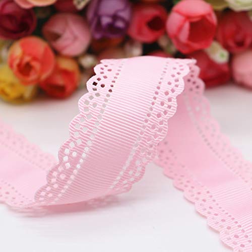 50 yards/lot 30mm hohle blumen solide grosgrain bänder stoffband spitze diy handgemachte haar-accessoires-352