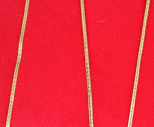 Image of Amazon Brand - Umi Gold Leather Striped Pack of 2 Throw Pillow Covers Velvet Decorative Cushion Covers Cases for Sofa Bedroom Livingroom Car 14 x 14 in Red Color