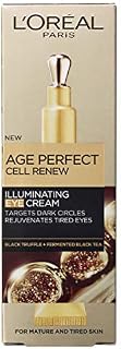 Skin Expert L'Oreal Paris Age Perfect Cell Renew Illuminating Eye Cream with Cooling Applicator for Mature Skin, 15 ml
