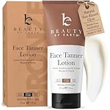 Face Tanner - USA Made with Natural & Organic Ingredients, Gradual Facial Self Tanner Lotion for Natural-Looking Fake Tan & Streak-Free Natural Glow