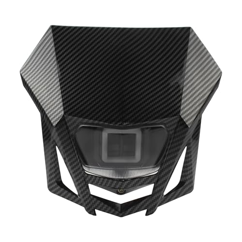 Phare universel moto XR CRF 150 230 250 450 plaque optique avant carbone