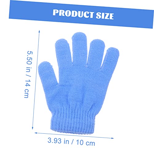 6pairs Cold Non-skid Mittens for Boys and Girls Warm and Finger Gloves for Outdoor Activities Multiple Colors Lake Light Sunset2