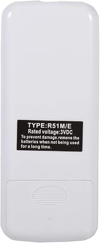 Miniatura 5 de Control remoto universal para aire acondicionado, repuesto de control remoto para aire acondicionado R51ME, compatible con R51 Series R51E R51CE