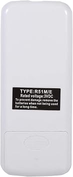 Universal Air Conditioner Remote Controller, Air Conditioner Remote Control Replacement Fit for R51M/E, Compatible with R51 Series R51/E R51/CE R51M/CE R51D/E R51M/BGE Air Conditioner