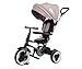 QPLAY- Rito+ Triciclo Evolutivo Pieghevole 3 in 1, Colore Grigio, QP200.08