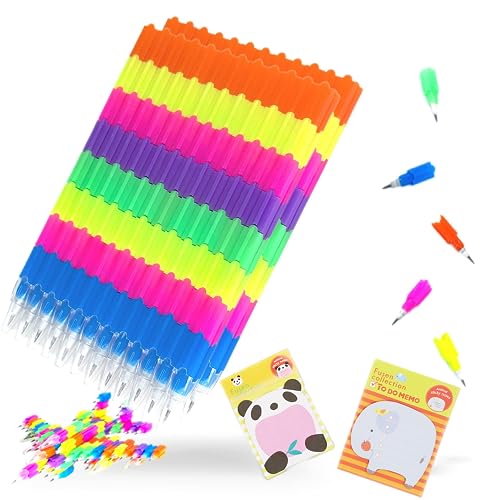 DAWOOWF 32 pezzi Matite Impilabili per Bambini