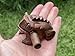 2.3-2.5 Inch Thai Classic Handmade Percussion Instruments Wooden Frog Wooden Frog Musical Instrument (Dark Brown 2.5 