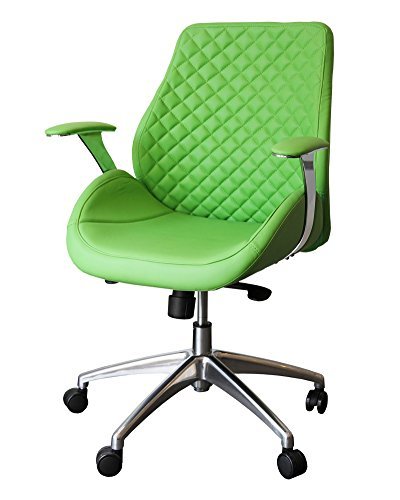 Preisvergleich Produktbild 212626 Bürodrehstuhl Designer Drehstuhl Chefsessel PANTERA grün ClassicCarSeat