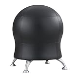 Zenergy Ergonomic Balance Ball Chair in Black Vinyl