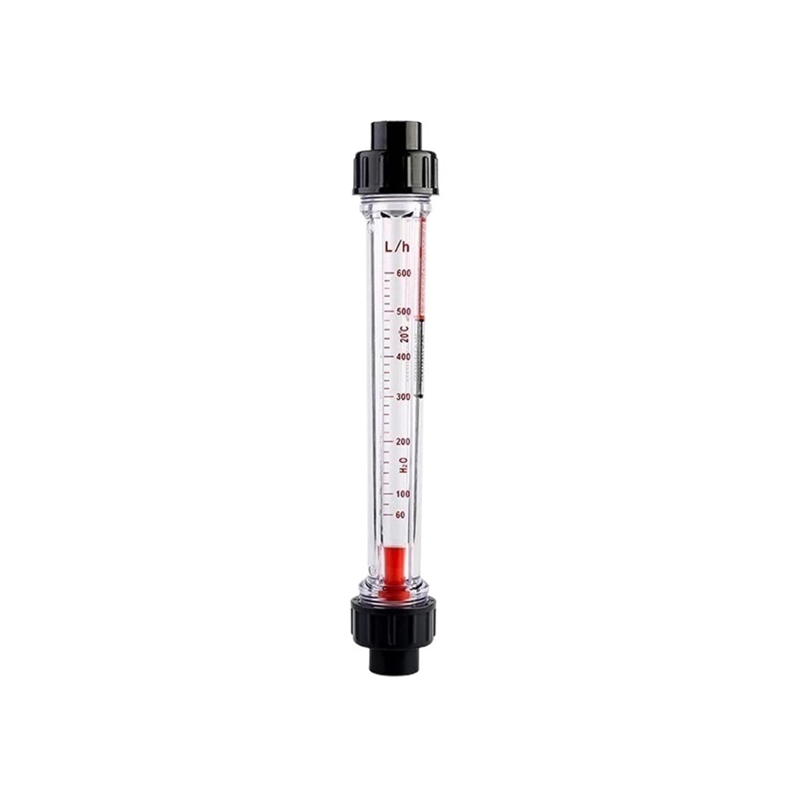 Medidor de flujo de tubo de plástico, rotámetro for tratamiento de agua, medidor de flujo de tubería for líquido, rotámetro 100~1000L/H (m3/h)
