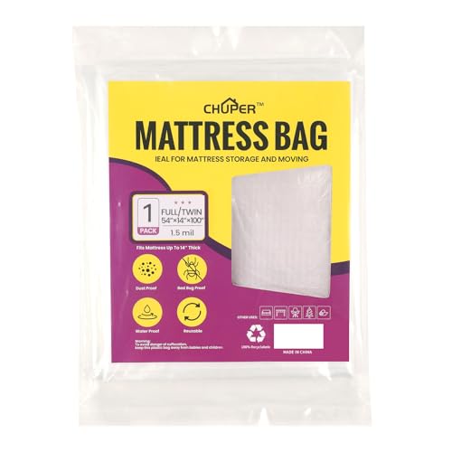 CHUPER Waterproof Mattress Bag for Moving and Disposal
