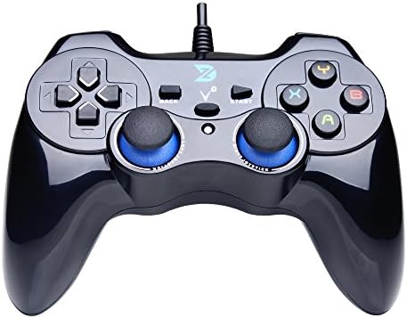 ZD-V+ USB Wired Gaming Controller Gamepad For PC/Laptop Computer(Windows XP/7/8/10) & PS3 & Android & Steam - [Black]