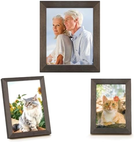 Peças, Porta Retratos Tipo Madeira Clara Foto, Conjunto de 3 Port...