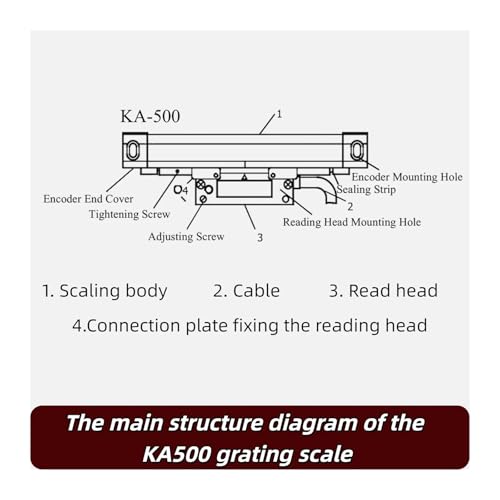 Escala lineal para fresadora y rectificadora 120mm miniatura 4