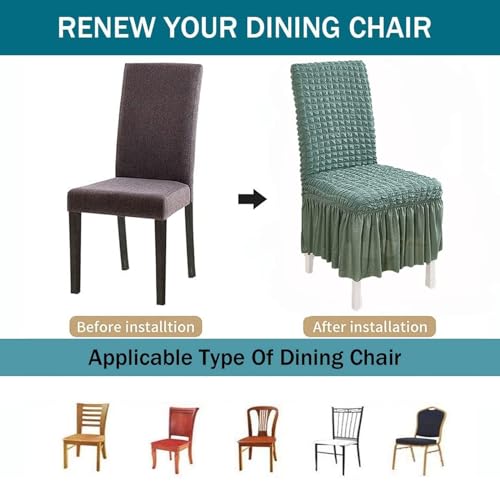 Housse de chaise lavable en machine universelle et confortable E x4
