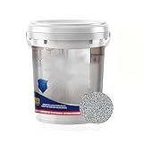 Epoxy Floor Paint, Self Leveling Epoxy Colored Sand Floor Paint, Epoxy Sand FloorPaint for Concrete, Resistant And Non-Slip, for High Gloss Marble Effect Garage Coating (Dark Gray)