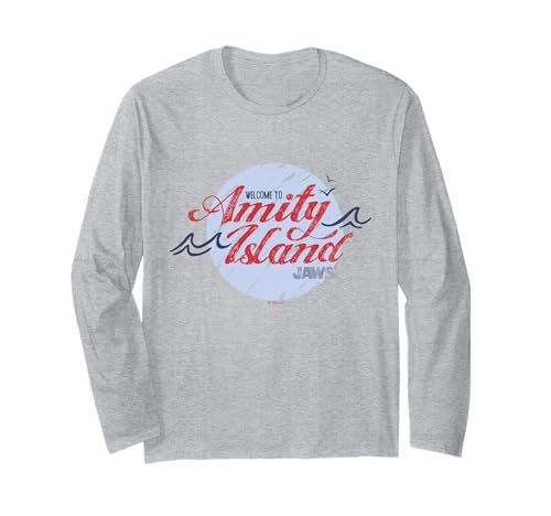 Image of Welcome to Amity Island Jaws Graphic Long Sleeve T-Shirt
