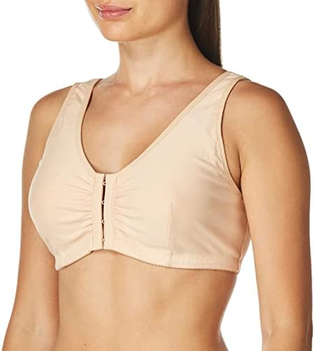 Amoena womens Frances Front-closure Leisure Bra, Nude, L C D 40 42 US