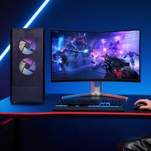 Image of Gaming Desktop PC AMD R5 9600X 3.7GHz, GeForce RTX 5060 8GB GDDR6, 32GB DDR5 6000MHz RAM, 1TB NVMe SSD, 240mm Liquid Cooler, 7 ARGB Fans, Wi-Fi,Prebuilt Gaming Computer