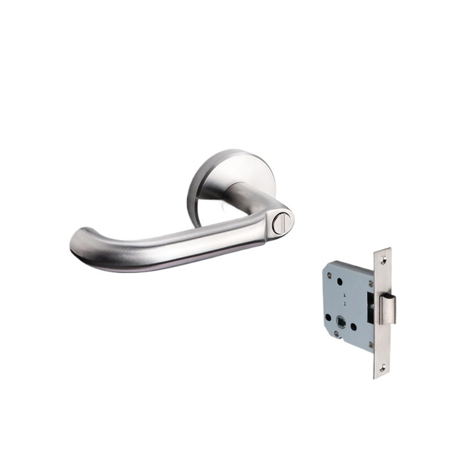 Sjloynwq 8818-Keyless Stainless Steel Door Lock With Key Silent Handle Home Use(8818-Keyless)