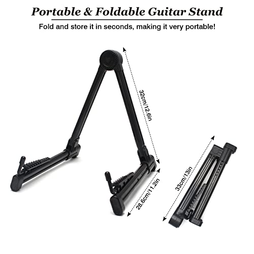 Support Pliable pour Guitare Support de Guitare Portable Stand de Guitare Universel Classique avec Médiators et Sac de… - Les Beatles, Paul McCartney, John Lennon, RIngo Starr, George Harrison Support Pliable pour Guitare Support de Guitare Portable Stand de Guitare Universel Classique avec Médiators et Sac de… – Image 8