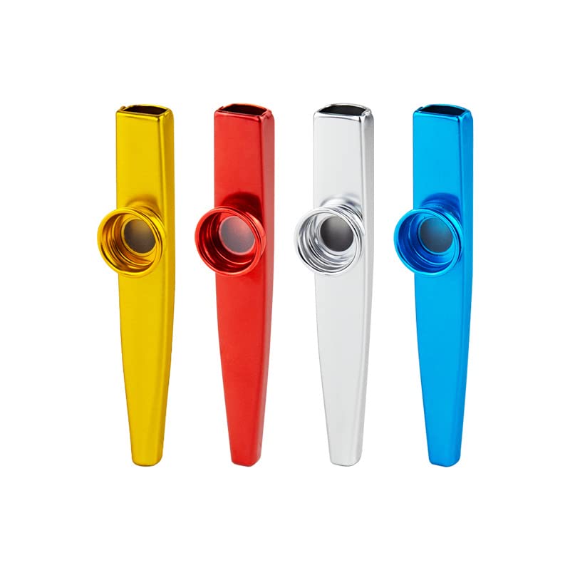 Tkekruh Lot De 4 Kazoo MéTal En Alliage D’Aluminium Membrane, Kazoo Instrument De Musique En MéTal Pour Cadeaux De FêTe… - Les Beatles, Paul McCartney, John Lennon, RIngo Starr, George Harrison Tkekruh Lot De 4 Kazoo MéTal En Alliage D'Aluminium Membrane, Kazoo Instrument De Musique En MéTal Pour Cadeaux De FêTe…