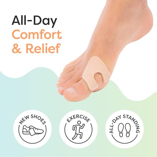 Image of ZenToes Callus Pads | U-Shaped Design Moleskin Blister Pads | Self-Stick Adhesive Felt All Day Comfort Cushions for Calluses and Corns | Reduce Pressure and Friction | 48 Count (Beige) (Pack of 2)