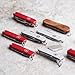 Victorinox Jetsetter Swiss Army Knife, Compact 7 Function Swiss Made Pocket Knife with Scissors, Magnetic Phillips Screwdriver and Key Ring – Red