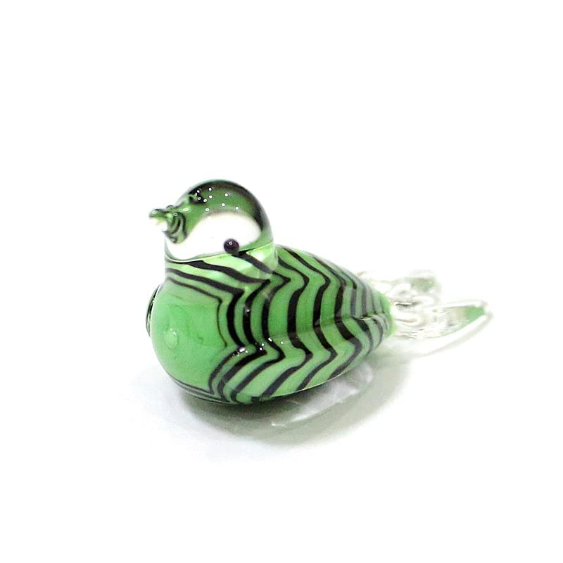 Amazon.co.jp: ミニチュアムラーノガラス鳥装飾置物和風ホーム