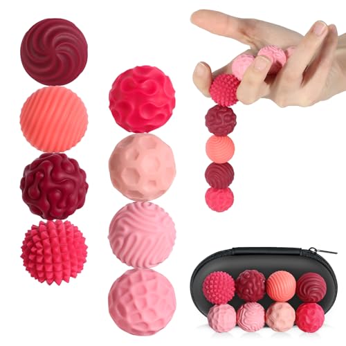 8 Pièces Jouets Magnétiques, Balles Sensorielles, Jouet Sensoriel, Boules Antistress Magnétiques, Ensemble de Billes Magnétiques Sensorielles, Boules...