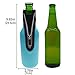 Orchidtent Bier Flaschenkühler, 4 Stück 17,6 Oz (500ml) Neopren Isoliert Reißverschluss Faltbar Bier Flaschen Kühler/Weinkühler / Getränkekühler - Hält Länger Kalt bzw. Warm(4 Farben)