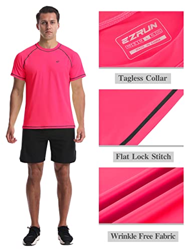 Image of Men's Swim Shirts Rash Guard UPF 50+ UV Sun Protection T-Shirt Quick Dry Fishing Beach T Shirts