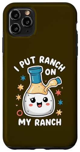 Carcasa para iPhone 11 Pro Max I Put Ranch On My Ranch Cute Salad Receta de aderezo cremoso
