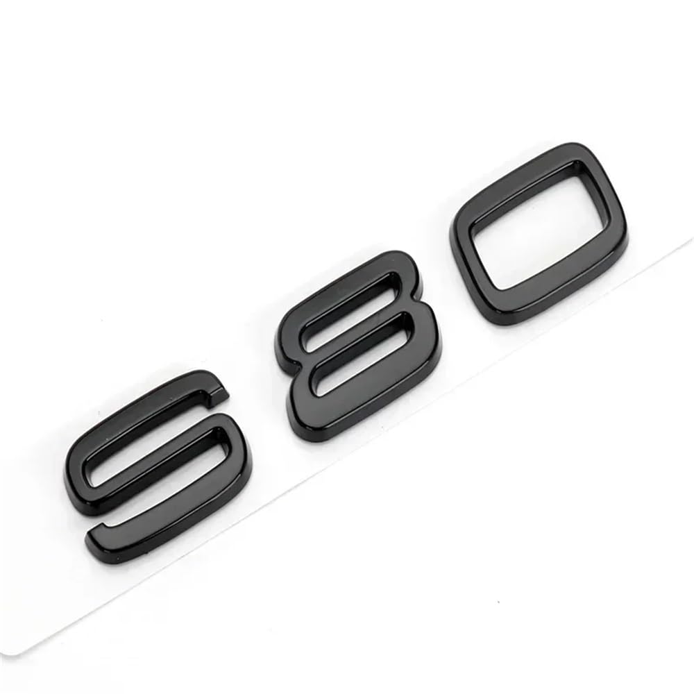YTQMoreBNZ YYDStes ABS Car Body Trunk Emblem Sticker Compatible With Volvo S40 S60 S80 S90 S80L S60L
