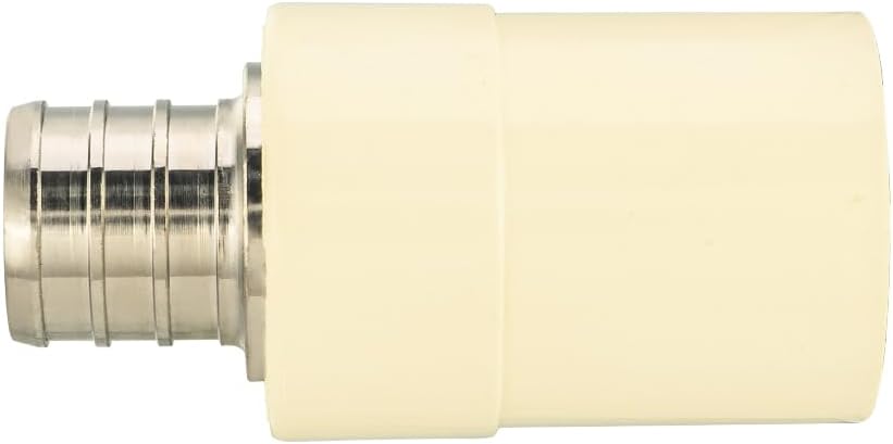 (Pack of 10) EFIELD 3/4" Pex x 3/4" CPVC Transition Coupling Barb Crimp Brass Fittings For Pex and CPVC Tube Connection,(PEX1807342)