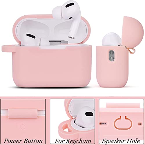 Image of Case for Airpods Pro 1st 2nd Generation - VISOOM Airpods Pro 1 /2 Cases Cover Women Silicone iPod Pro 2 Earbuds Wireless Charging Case Girl Bling Keychain for Apple Airpod Gen Pro 2