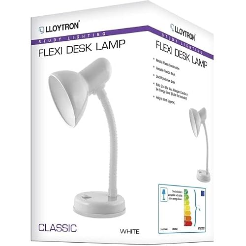 Image of Lloytron Flexi Desk Lamp White