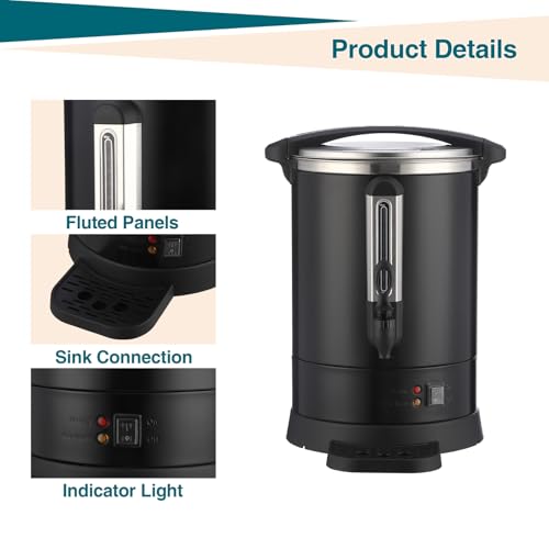 Cafetera comercial con gran capacidad 18 L miniatura 6